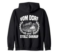 Imprimé du Village et de la fierté. Sweat à Capuche