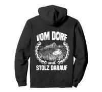 Imprimé du Village et de la fierté. Sweat à Capuche