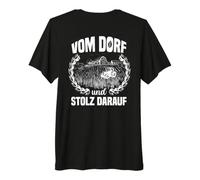 Imprimé du Village et de la fierté. T-Shirt Haut de Gamme