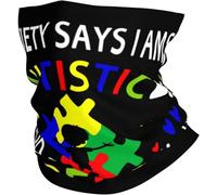 Imprimé Écharpe Demi-Visage La Prise de Conscience de l'Autisme - C'est Bon d'être différent Echarpe Gaiter Headwrap 26X30cm pour Vélo,Femme,Jogging