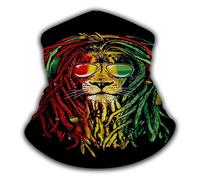 Imprimé Écharpe Tube, Tube Bandeaux Cache-Cou Reggae Lion Anti-UV Bandeau Magique pour Cyclisme Course à Pied Randonnée