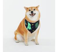 Imprimé éléphant coloré et feuilles classiques et écharpes lavables pour chiens et chats élégants, bandanas personnalisés pour chiens et chats - Écharpe élégante pour chiens de taille moyenne à grande