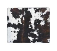 Imprimé en Fourrure De Vache Mouse Pad Base en Caoutchouc Tapis Souris Douce Tapis De Souris pour Ordinateur Travail Pc 25X30Cm