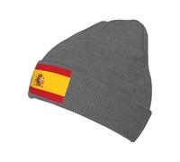 Imprimé Espagne Drapeau Bonnet Chaud Tricoté sans Bords Repliable Anti Vent Élastique Unisexe Taille Unique Confortable Anti Vent pour Ski Running Vélo Extérieur Style Décontracté Quotidien