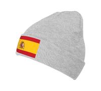 Imprimé Espagne Drapeau Bonnet Chaud Tricoté sans Bords Repliable Anti Vent Élastique Unisexe Taille Unique Confortable Anti Vent pour Ski Running Vélo Extérieur Style Décontracté Quotidien
