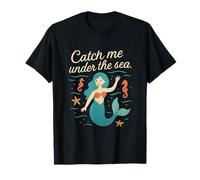 Imprimé Fantastique de Catch Me Under The Sea Mermaid Ocean T-Shirt