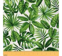 Imprimé feuille de palmier Tissus au Metre, motif végétal Tissu 276x150 cm, Tissu d'extérieur Hawaii Tropical Island, Tissu naturel 276x150 cm chaise, vert
