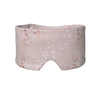 Imprimé floral décoratif en or rose,Masque pour les yeux bloquant la lumière Cache-yeux et cache-oreilles pour le sommeil