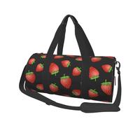 Imprimé Fraise Rose Fraise, Sac de Voyage de Grande capacité, Sac à Main Rond, Sac de Voyage de Sport, fourre-Tout, Sac de Fitness