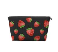Imprimé Fraise Rose Fraise, Trousse de Toilette Trousse de Maquillage Sac à cosmétiques Trousse de Toilette de Voyage Portable
