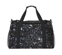 Imprimé Galaxie pailletée (Paillettes Non réelles),Sacs de Sport, Sacs de Voyage bandoulière pour Le Sport, Sacs de Voyage Grande capacité pour Femmes et Hommes