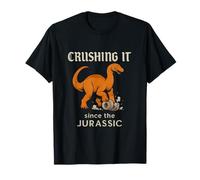 Imprimé graphique Crushing It Since the Jurassic Dinosaur T-Shirt