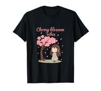 Imprimé Graphique Kawaii de Cherry Blossom Vibes Anime T-Shirt