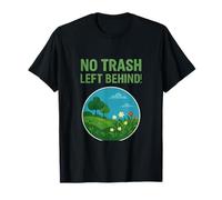 Imprimé graphique No Trash Left Behind Eco Earth T-Shirt