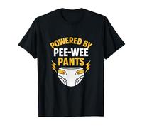 Imprimé graphique « Powered by Pee-wee Pants Dad Life » T-Shirt