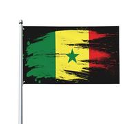 Imprimé haute qualité Drapeau en polyester Sénégal Art du drapeau sénégalais décoratif Drapeau résistant aux intempéries 3x5 Ft pour Décoration intérieure,balcon,dortoirs