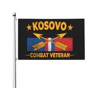 Imprimé haute qualité Drapeau en polyester US Army Special Forces Vietnam Veteran Kos Combat Veteran Drapeau Double face Bannière décorative 3x5 Ft pour événements,dortoirs,bars