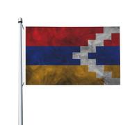 Imprimé haute qualité Drapeau thématique Drapeau du Haut-Karabakh décoratif Bannière décorative 3x5 Ft pour bars,dortoirs,balcon
