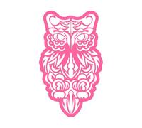 imprimé hibou de style bohème isolé bien Stickers muraux 36x60cm Auto-adhésif Rose