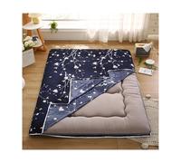Imprimé Housse De Matelas Futon avec Fermeture éclair, Coton Doux Amovible Housse De Protection pour Matelas Couvercle Anti-poussière pour Full Size Japonais Matelas Futon-K-150X200cm