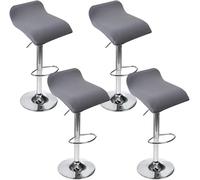 Imprimé Housse de Tabouret de Bar Carre, Lot de 6/4/2/1 Universelle Extensible Couvre Siege Tabouret de Bar,Lavable Industriel Housse pour Chaise Haute de Bar Scandinave(B1,4PCS)