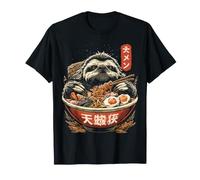 Imprimé Japonais Paresseux Ramen T-Shirt