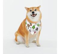Imprimé Joyeux Noël Joyeux Noël imprimés classiques et écharpes lavables pour chiens et chats élégants Bandanas personnalisés pour chiens - Écharpe élégante pour chiens de taille moyenne à grande