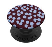 Imprimé léopard Bleu Clair Marron guépard Esthétique Girly Y2K PopSockets PopGrip Adhésif