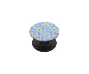 Imprimé léopard Bleu ou guépard PopSockets PopGrip Adhésif