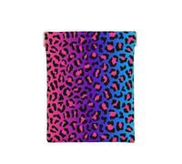 Imprimé Léopard Dégradé De Couleur Néon, Sac de Rangement pour Femmes, Portefeuille supérieur à Presser, Petit Porte-Monnaie, Pochette de Changement