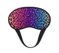Imprimé léopard dégradé de couleurs néon,Masques de sommeil occultants, cache-yeux couvrants, masques de sommeil anti-lumière