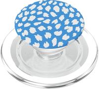 Imprimé léopard guépard Bleu Clair Mignon esthétique Girly Y2K PopSockets PopGrip pour MagSafe