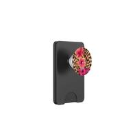 Imprimé léopard guépard Fleur d'hibiscus Y2K Summer Preppy PopSockets PopWallet pour MagSafe