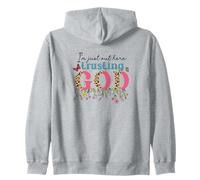 Imprimé léopard I'm Just Out Here Trusting God Faith Sweat à Capuche