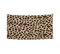 Imprimé léopard jaune - Chapeau d'Halloween à couverture complète - Couvre-chef de sorcière pliable pour festivals, fêtes et fêtes avec tissu lavable en machine