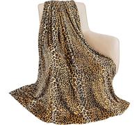 Imprimé LéOpard Jaune Plaid Polaire Confortable Chaude Et Pelucheuse en Flanelle ImpriméE 3D Parfaite Couverture Tout Doux pour Salon Lit Couverture Canapé (200x230 cm) Plaid Imprimé Guépard