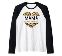Imprimé léopard « Mama Best Mother in The Universe » Manche Raglan