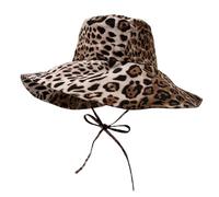 Imprimé Léopard Pêche Chapeau, Pliable Seau Chapeau, Chapeau De Soleil D'Été, pour Hommes et Femmes, Vacances, Randonnée, Camping, Shopping