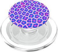 Imprimé léopard Rose Bleu Violet Homme et Femme PopSockets PopGrip pour MagSafe
