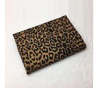 Imprimé léopard Tissu denim au mètre Tissus en coton jean lavé Jacquard tissu jean pour couture 150 cm De Large Pour la couture, le bricolage, la décoration intérieure Matériel de Coutur(Color:marron)