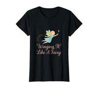 Imprimé Licorne Pastel Winging It Like A Fairy T-Shirt