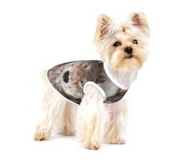 Imprimé Loup Sauvage,T-Shirt sans Manches en Coton pour Animaux de Compagnie, Gilet Respirant, Extensible et Doux,M