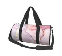 Imprimé Marbre Violet Et Or, Sac de Voyage de Grande capacité, Sac à Main Rond, Sac de Voyage de Sport, fourre-Tout, Sac de Fitness