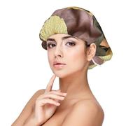 Imprimé mignon de deux teckels,Bonnet de nuit en satin réglable en soie pour adulte, bonnet de nuit élastique pour femme