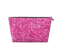 Imprimé pailleté Rose Vif, Trousse de Toilette Trousse de Maquillage Sac à cosmétiques Trousse de Toilette de Voyage Portable