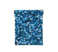 Imprimé Paillettes Bleu Vintage, Sac de Rangement pour Femmes, Portefeuille supérieur à Presser, Petit Porte-Monnaie, Pochette de Changement