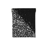 Imprimé Paillettes Noir Blanc, Sac de Rangement pour Femmes, Portefeuille supérieur à Presser, Petit Porte-Monnaie, Pochette de Changement