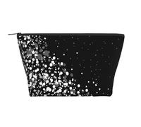 Imprimé Paillettes Noir Blanc, Trousse de Toilette Trousse de Maquillage Sac à cosmétiques Trousse de Toilette de Voyage Portable