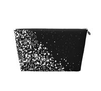 Imprimé Paillettes Noir Blanc, Trousse de Toilette Trousse de Maquillage Sac à cosmétiques Trousse de Toilette de Voyage Portable