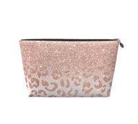 Imprimé Paillettes Or Rose, Trousse de Toilette Trousse de Maquillage Sac à cosmétiques Trousse de Toilette de Voyage Portable